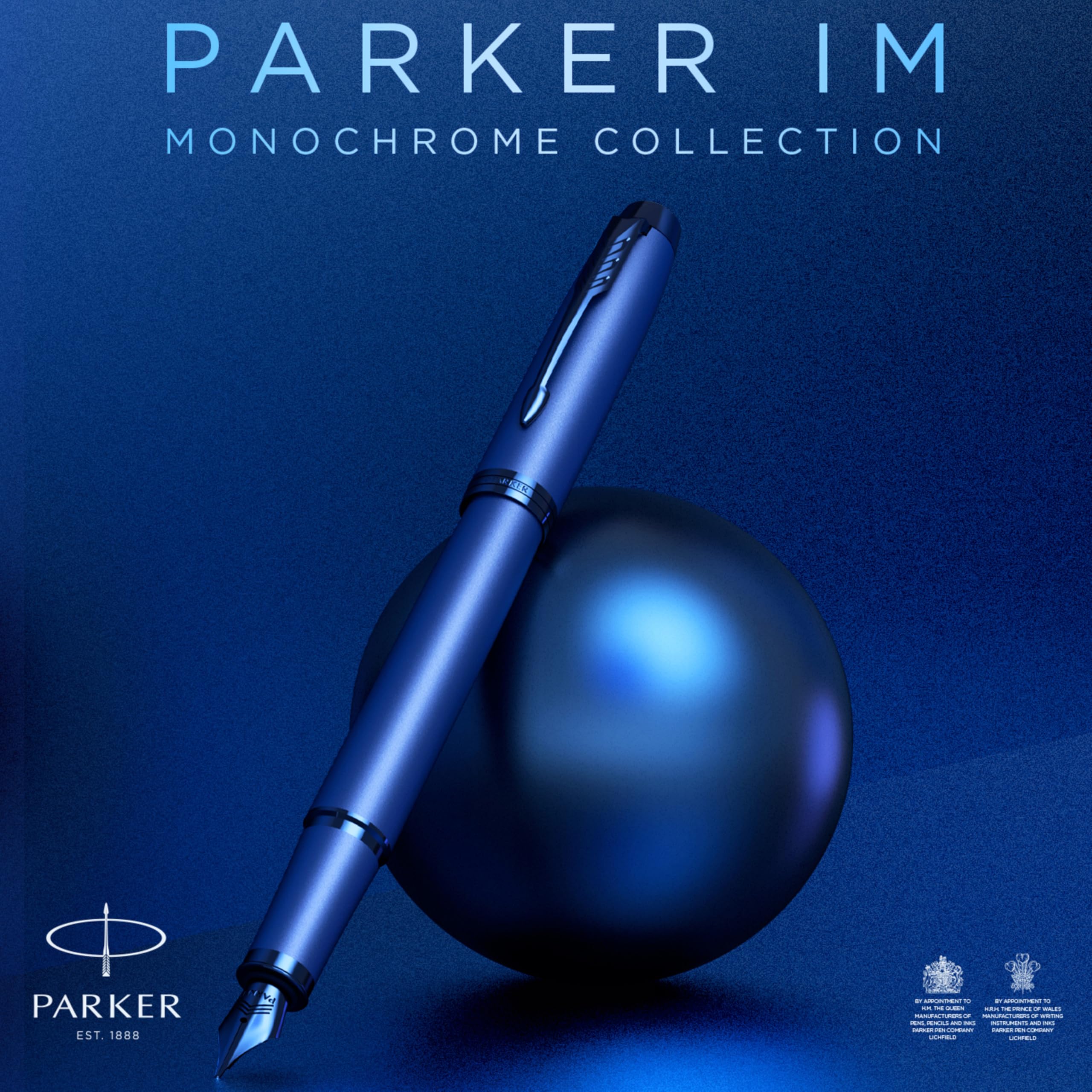 Amazon.com : Parker IM Monochrome Ballpoint Pen Blue Ink Blue